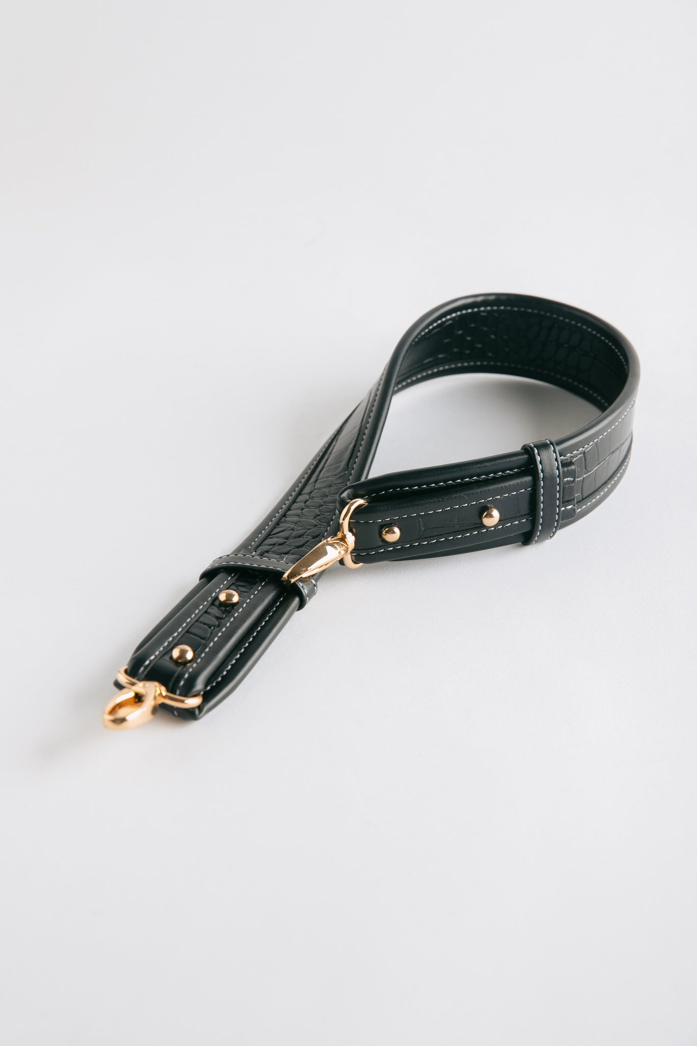 SHOULDER STRAP — PYTHON BLACK