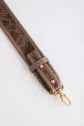 SHOULDER STRAP — PYTHON CACAO