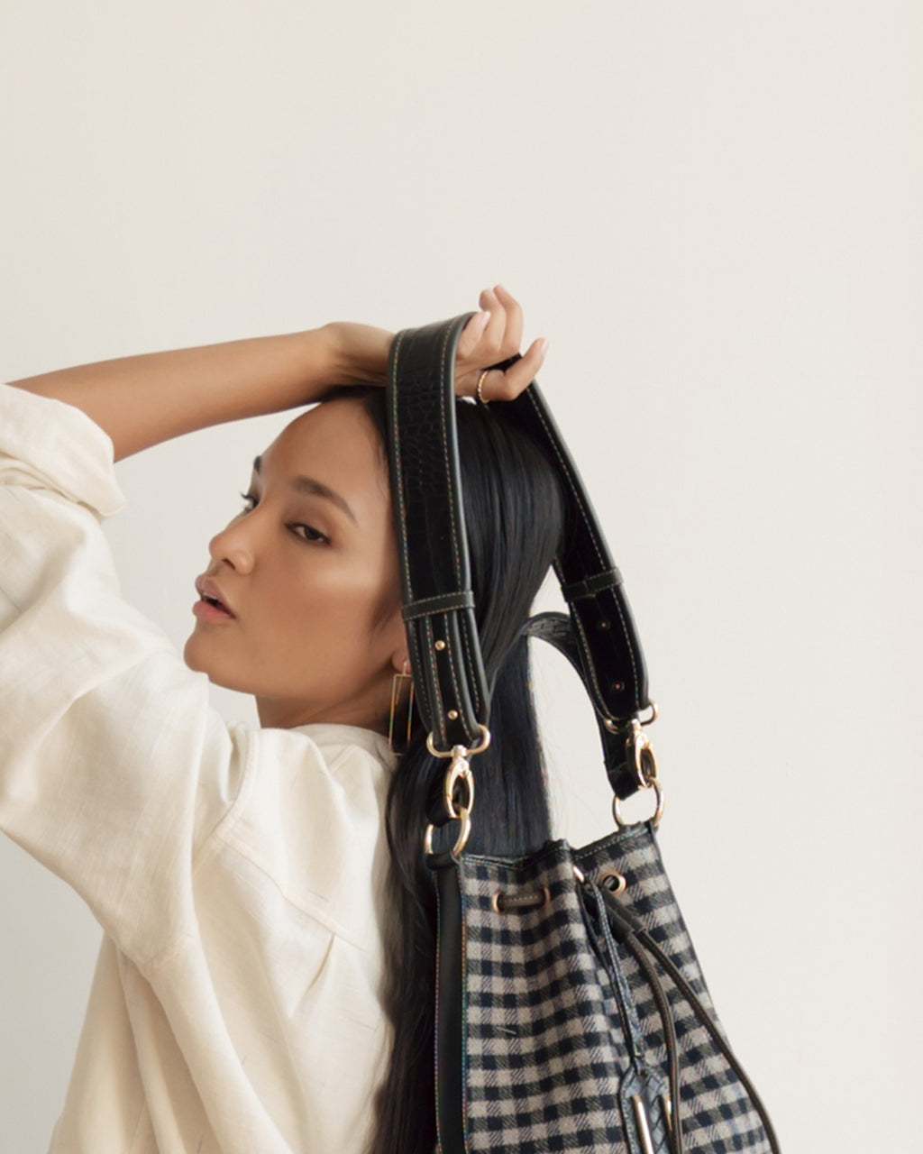 SHOULDER STRAP — PYTHON BLACK