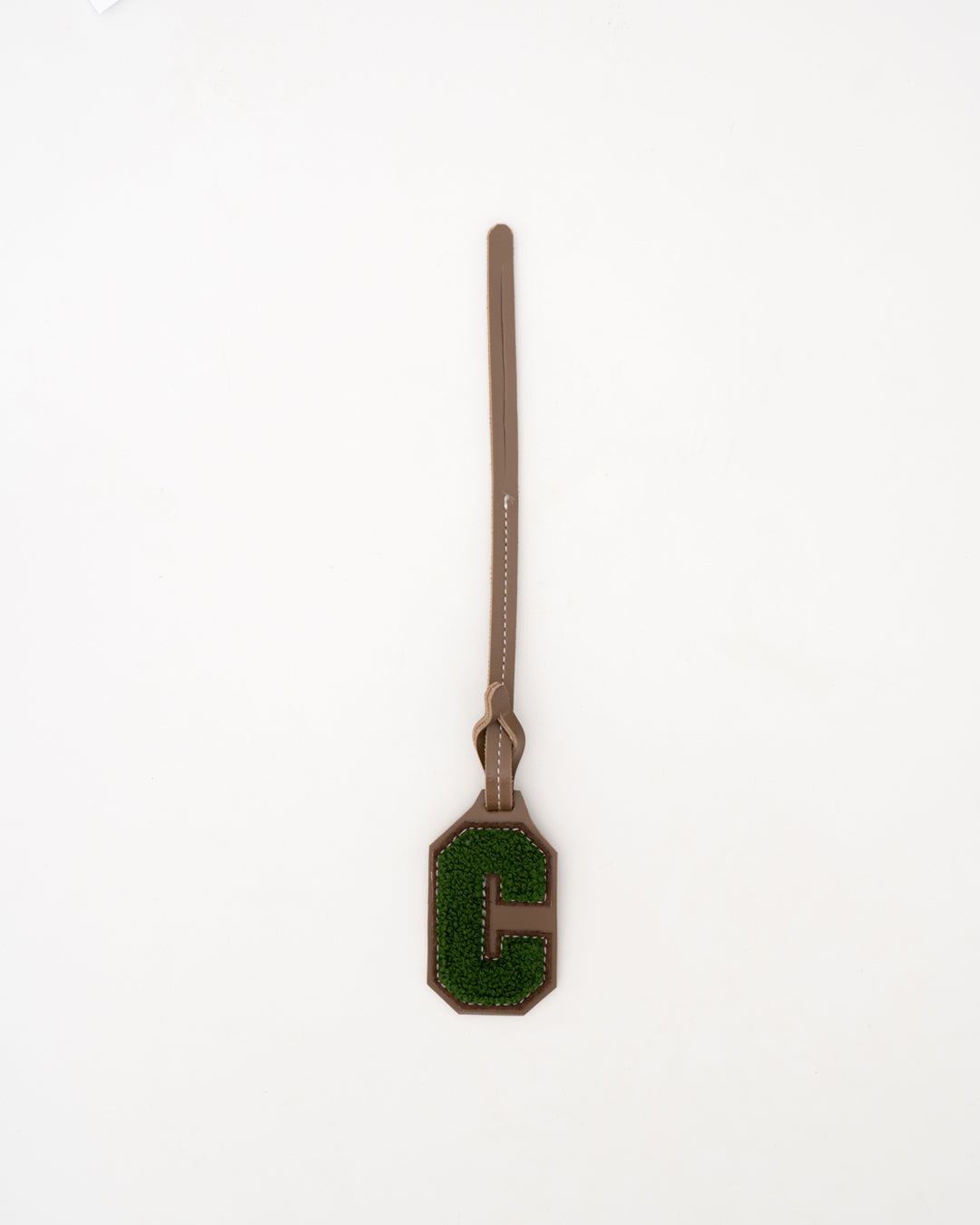 VARSITY TAG (A-Z) — TAUPE