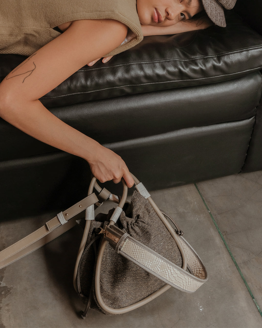 SHOULDER STRAP — PYTHON SNOW