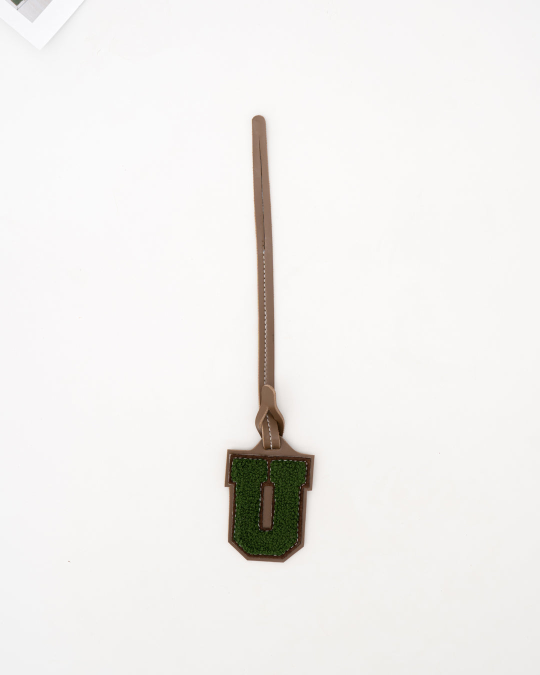 VARSITY TAG (A-Z) — TAUPE