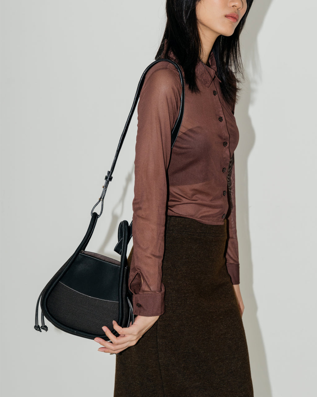 BENTO MINI DRAWSTRING — BLACK SESAME