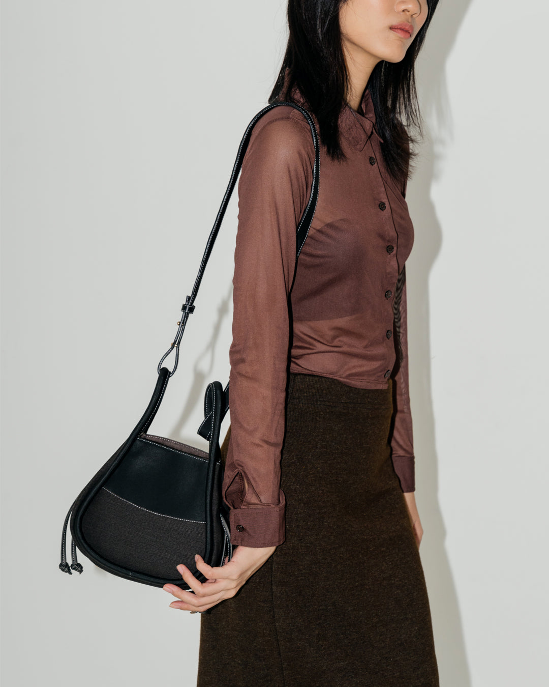 BENTO MINI DRAWSTRING — BLACK SESAME