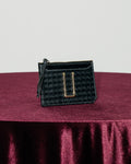 CARD WALLET — BLACK WOVEN