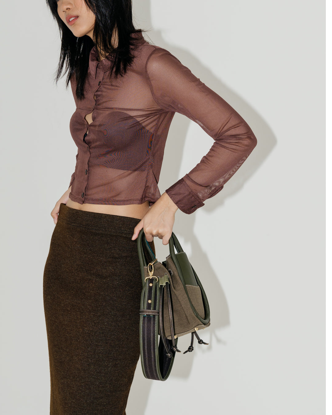 SHOULDER STRAP — SAGE BROWN