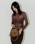 SHOULDER STRAP — CAMEL TAUPE