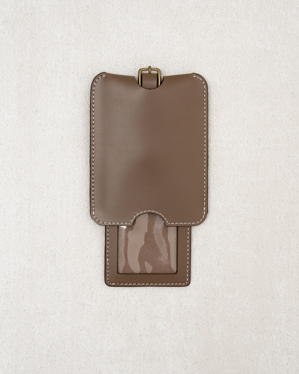 LUGGAGE TAG — TAUPE