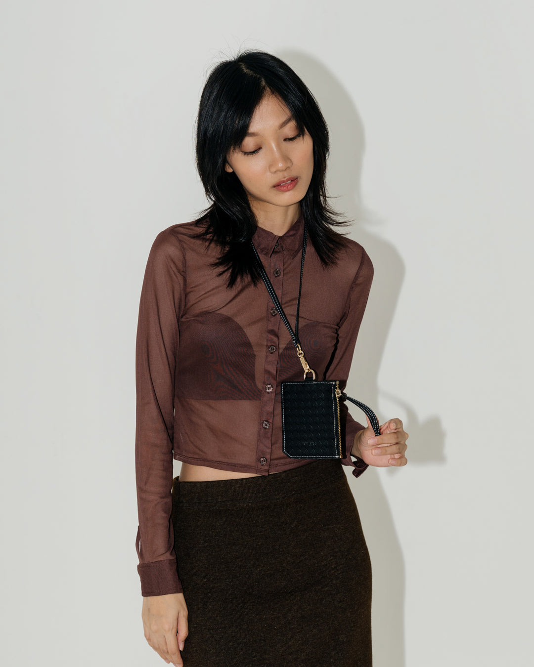 LANYARD — BLACK WOVEN