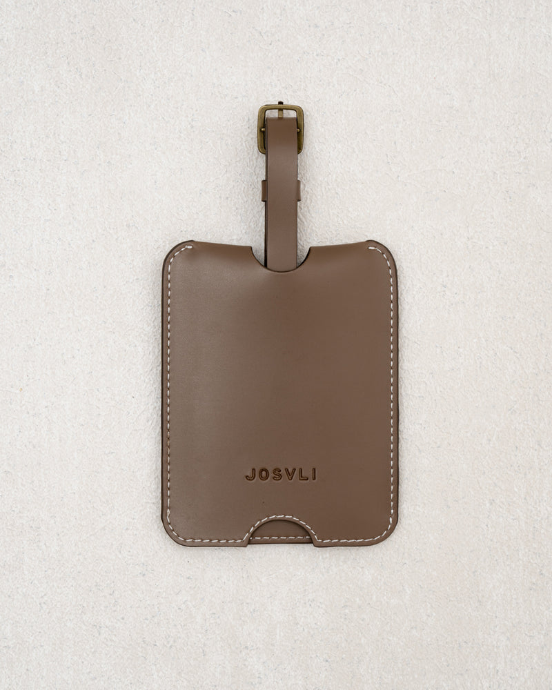 LUGGAGE TAG — TAUPE