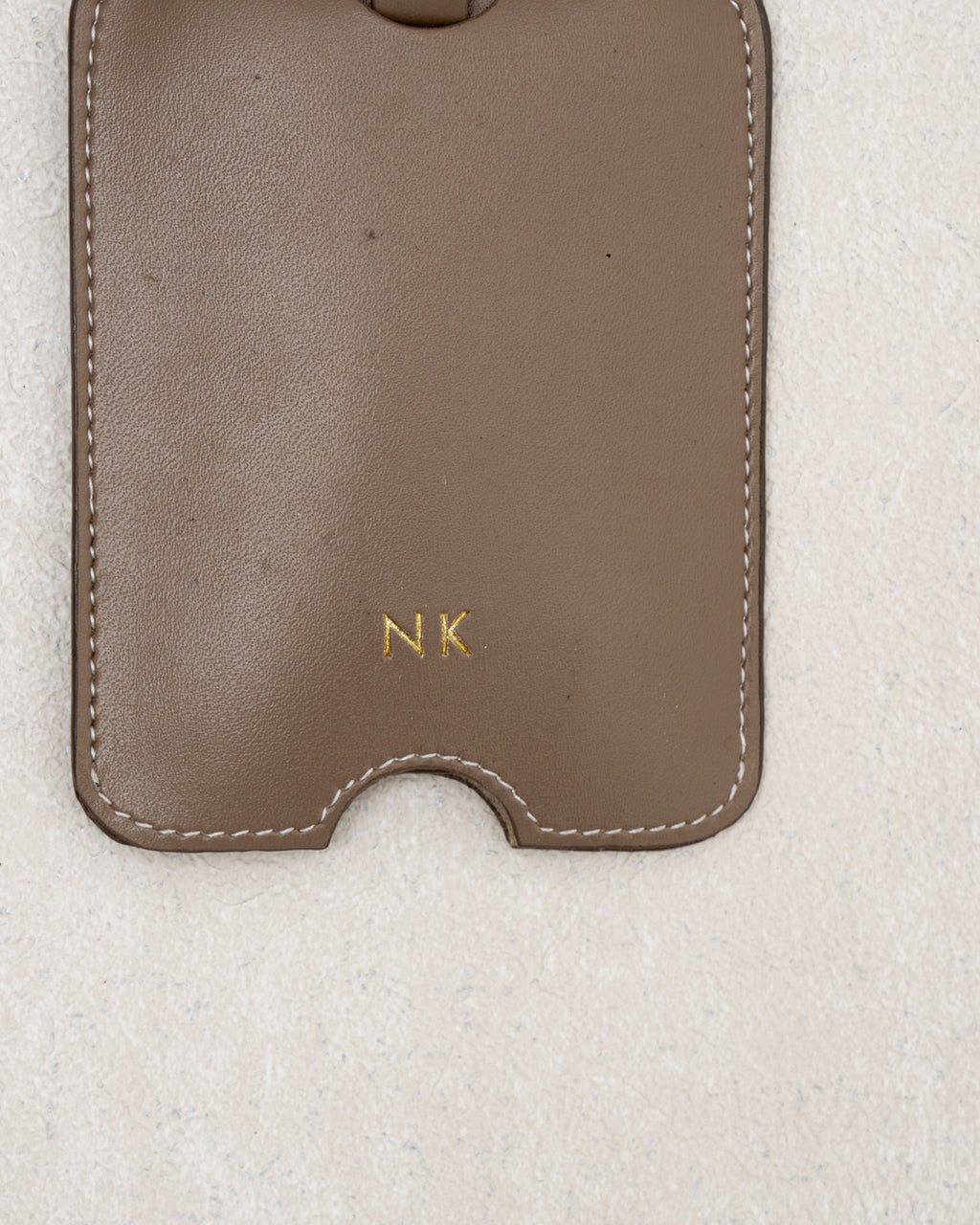 LUGGAGE TAG — TAUPE