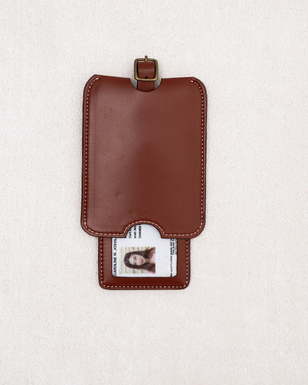 LUGGAGE TAG — TAN