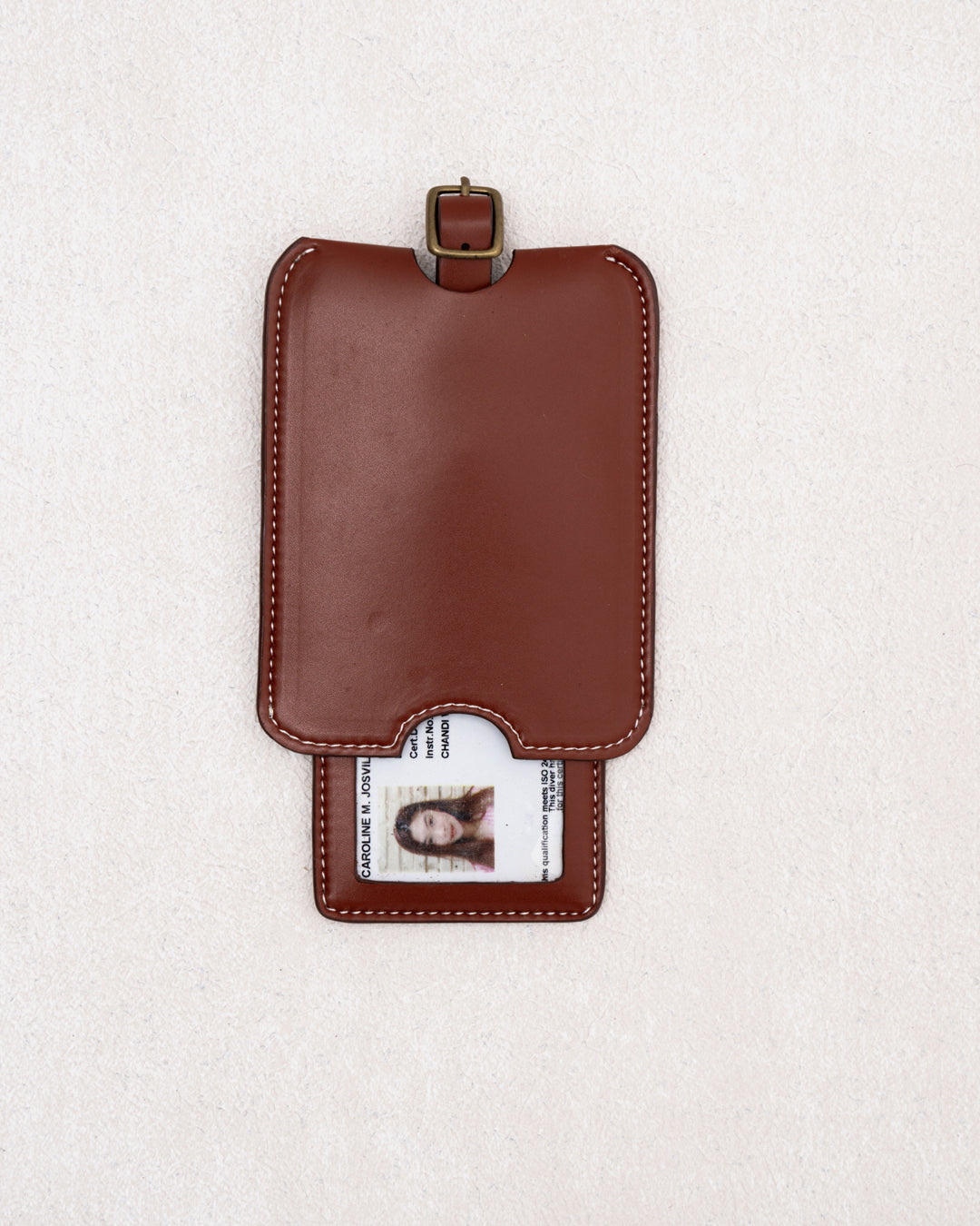 LUGGAGE TAG — TAN